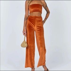 Princess Polly Velvet Pants NWT